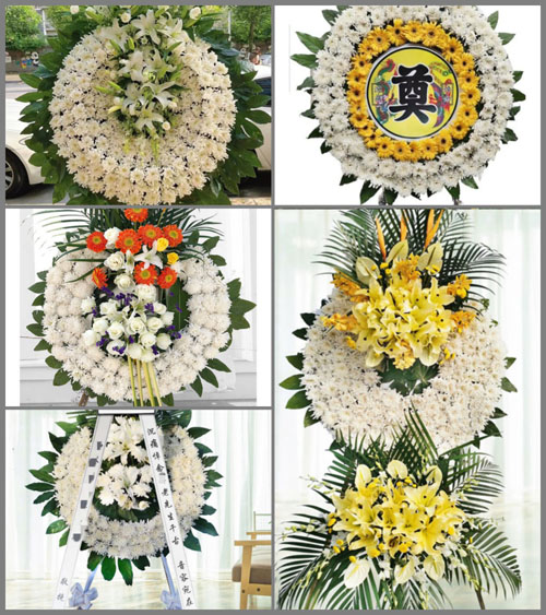 广东梅州市平远县上举镇上举村花圈速递